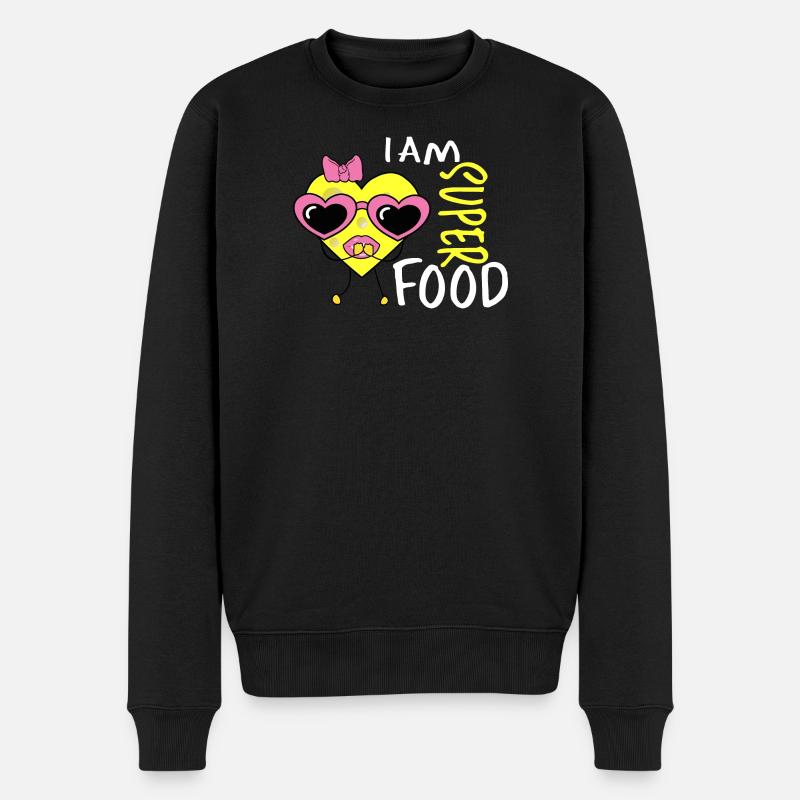 Cœur de fromage - Pull Premium bio Homme - noir
