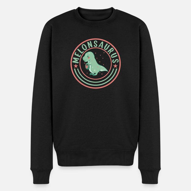 Pastèque pastèque végétarienne T Rex - Pull Premium bio Homme - noir