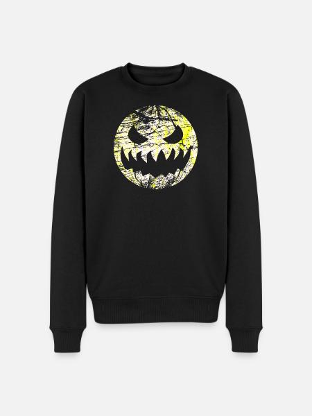 Halloween grimace monster as moon - Men's Premium Organic Jumper - black