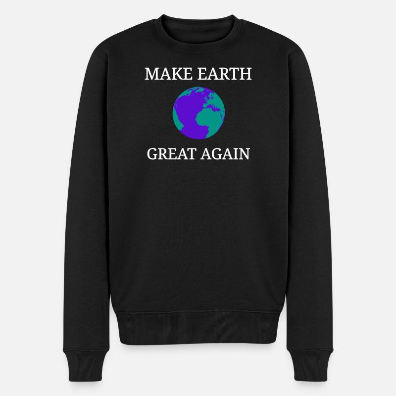 Make Earth Great Again - Pull Premium bio Homme - noir
