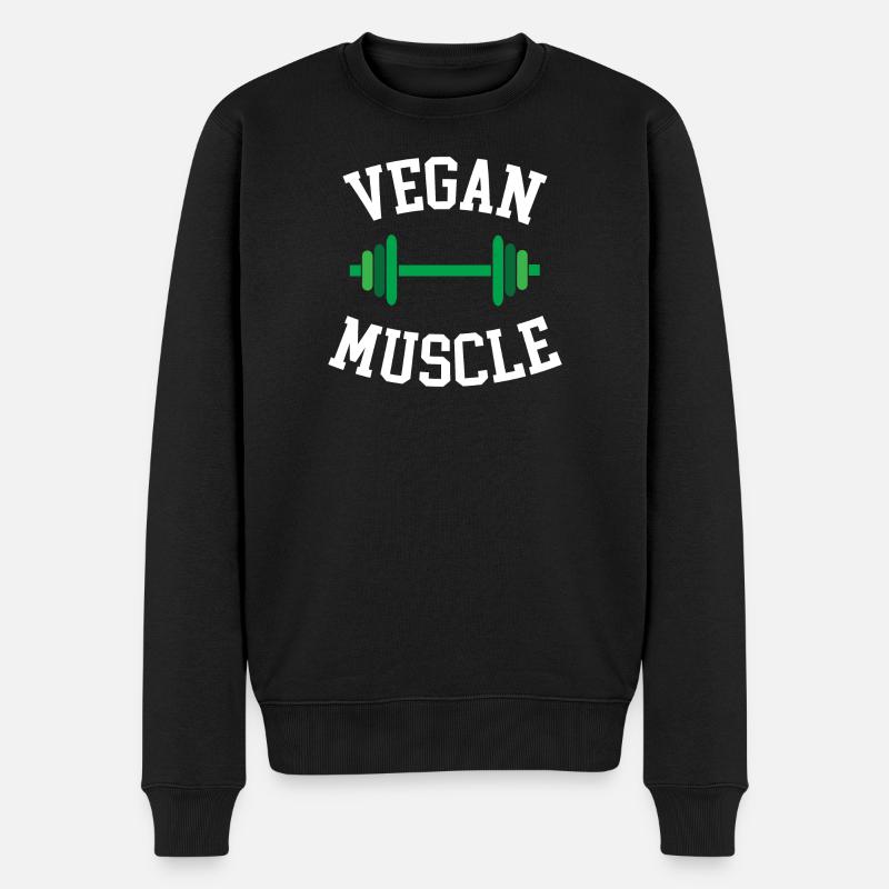 Muscle végétalien - Pull Premium bio Homme - noir