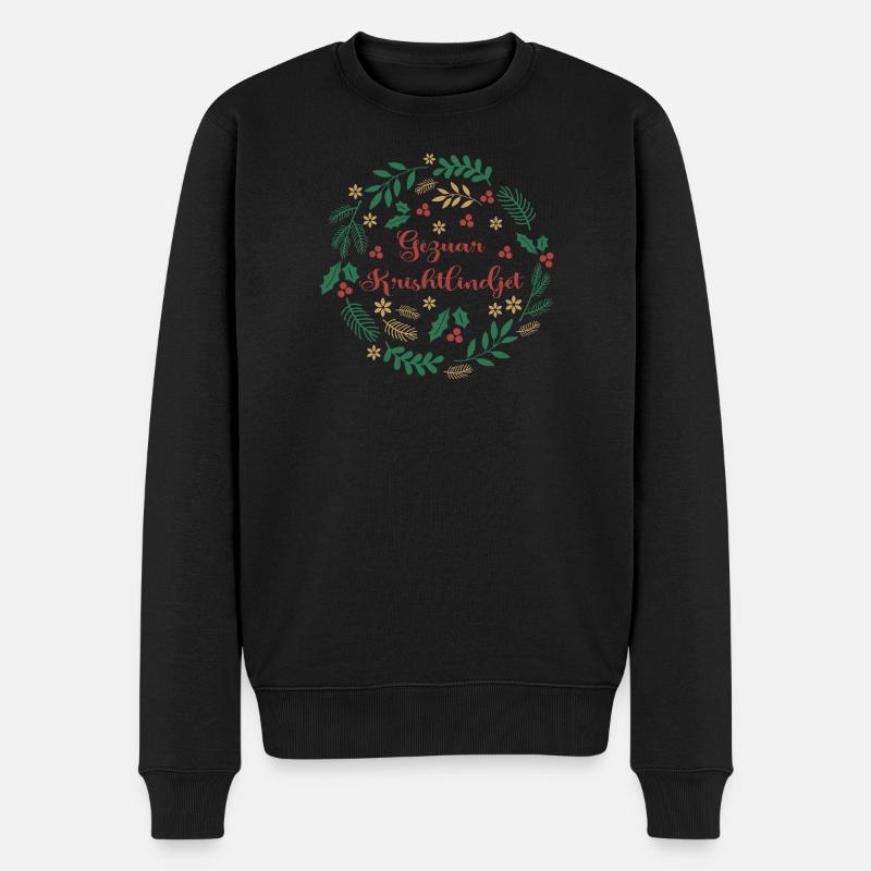 Gezuar Krishtlindjet Joyeux Noël Joyeux Noël - Pull Premium bio Homme - noir