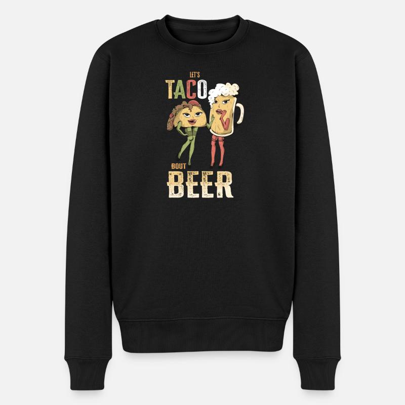 Laisse Taco Bout Beer - Pull Premium bio Homme - noir