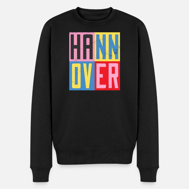 Design de Hanovre - Pull Premium bio Homme - noir