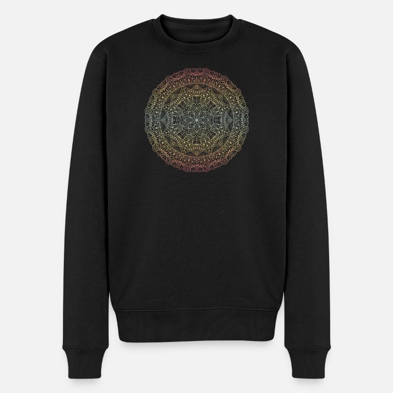 Mandala - Pull Premium bio Homme - noir