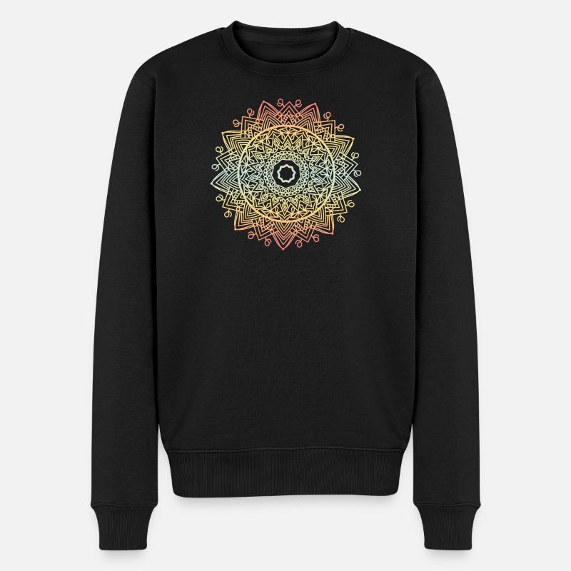 Mandala - Pull Premium bio Homme - noir
