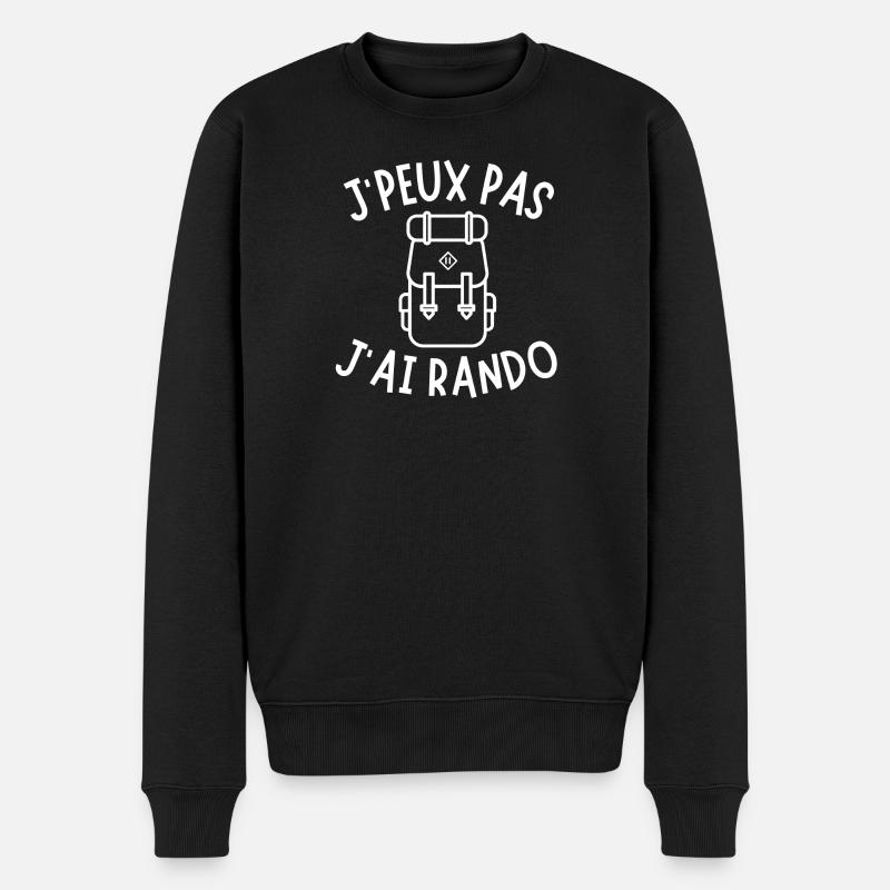 rando, fan de rando, randonnée - Pull Premium bio Homme - noir
