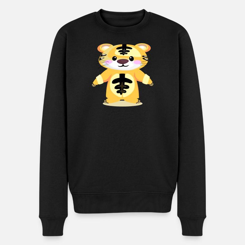 Pyjama Tigre - SLEEPING KIDS - Pull Premium bio Homme - noir