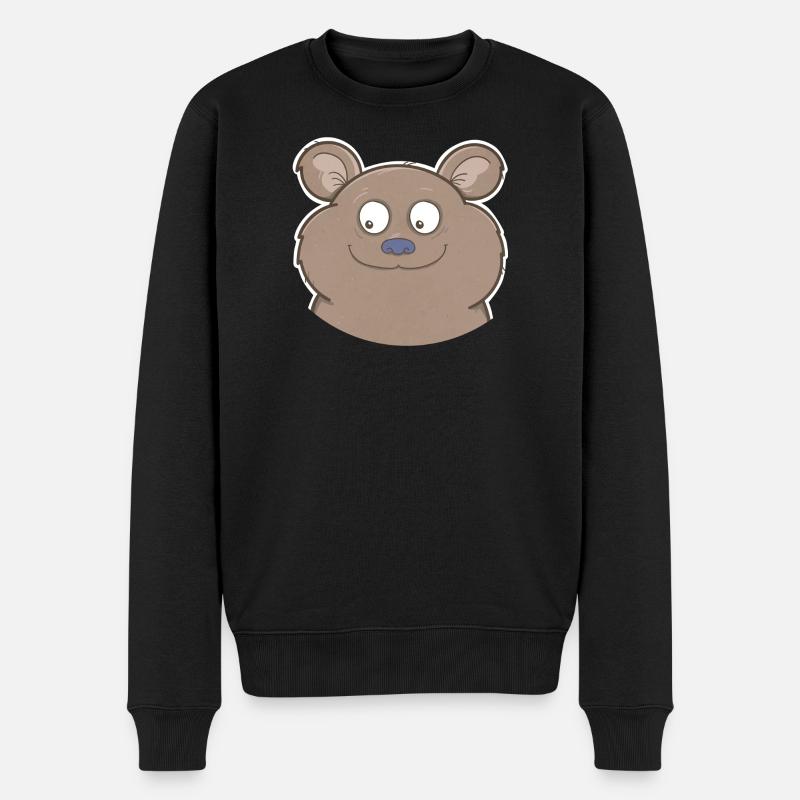 Bär - Männer Premium Bio Pullover - Schwarz