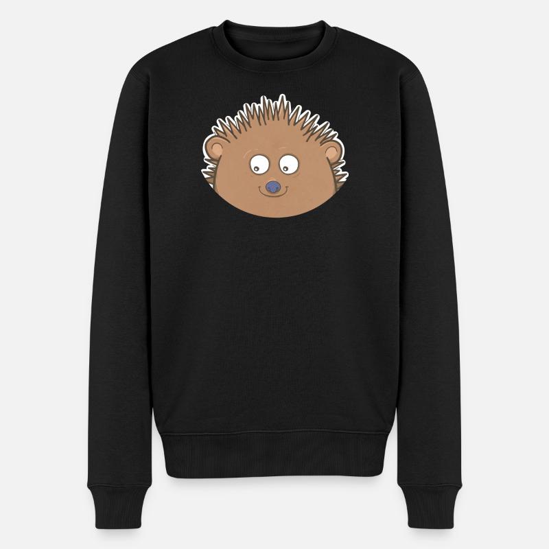 Igel - Männer Premium Bio Pullover - Schwarz