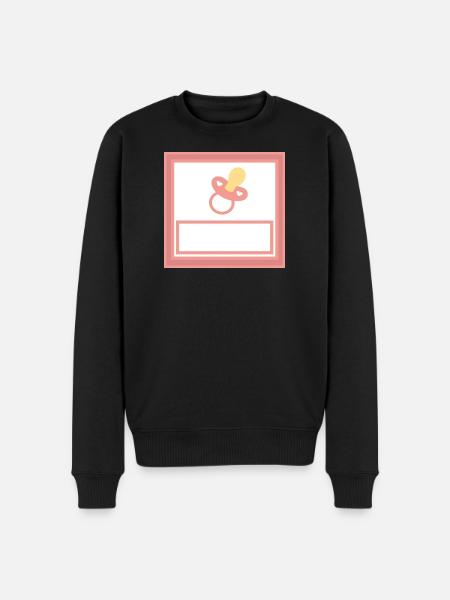 Personalize your own baby template - Men's Premium Organic Jumper - black