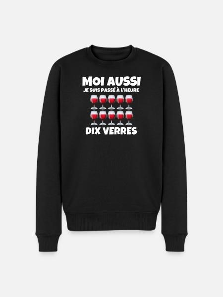 heure d'hiver - Pull Premium bio Homme - noir