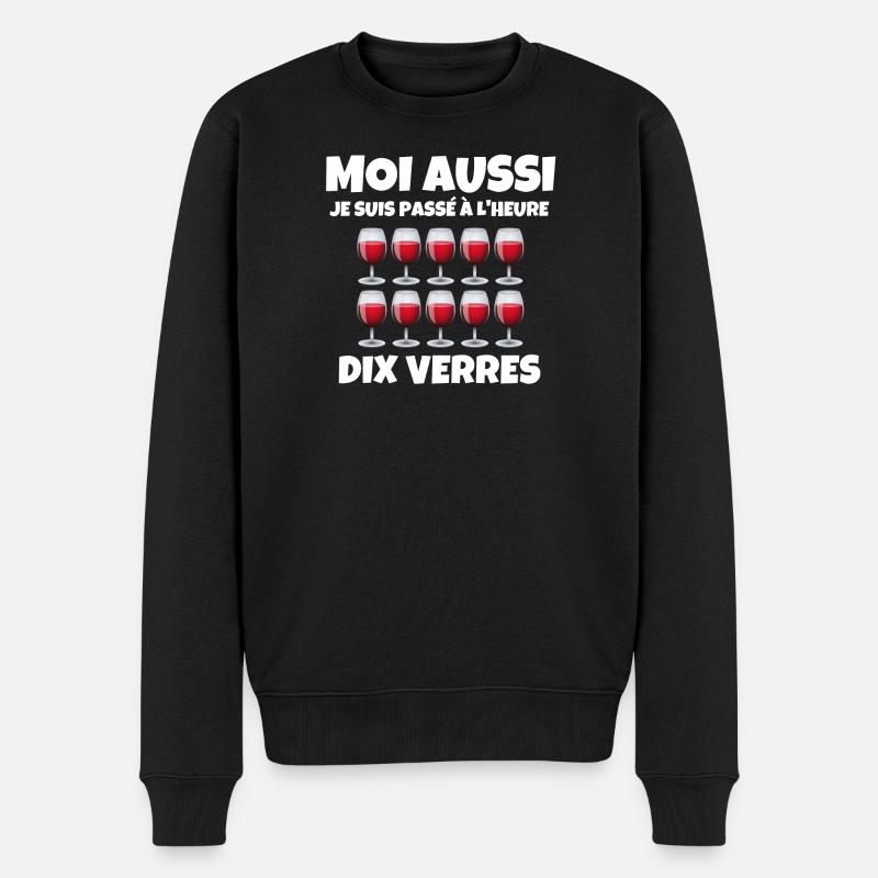 heure d'hiver - Pull Premium bio Homme - noir