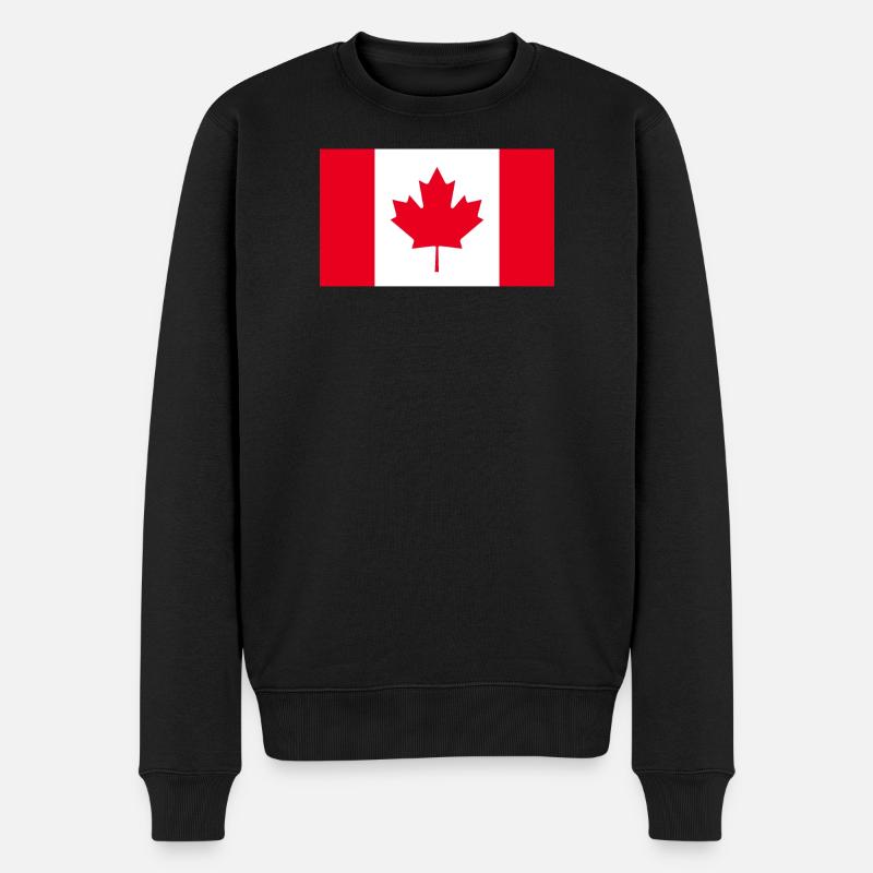 Obtenez nos drapeaux du Canada maintenant - Pull Premium bio Homme - noir