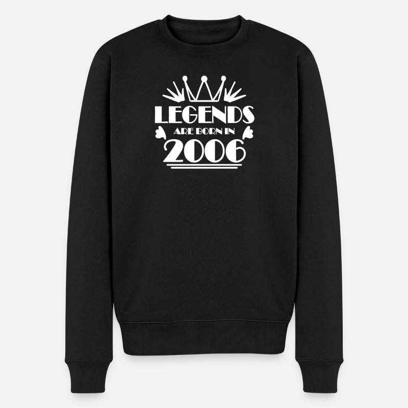 2006 - Jahrgang 2006 - Männer Premium Bio Pullover - Schwarz