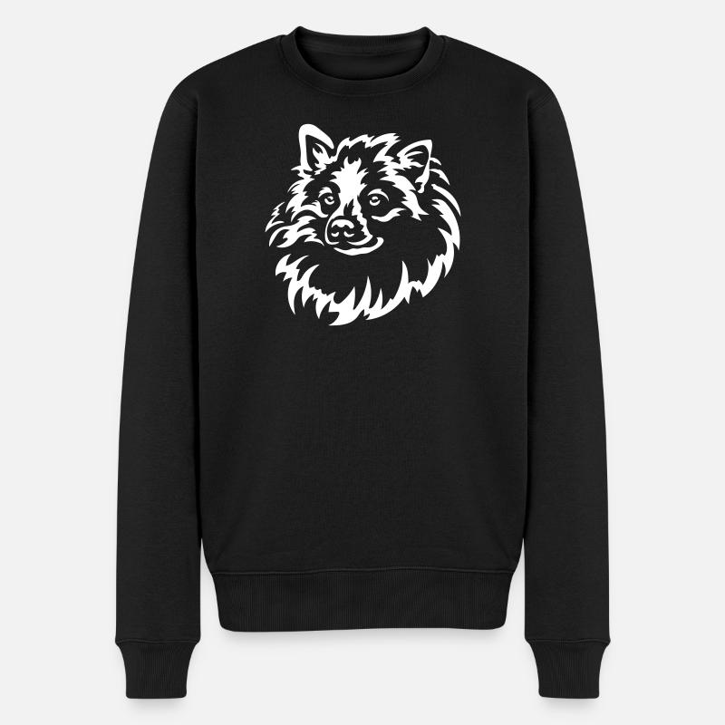 Spitz Kopf "Black Edition" - Männer Premium Bio Pullover - Schwarz