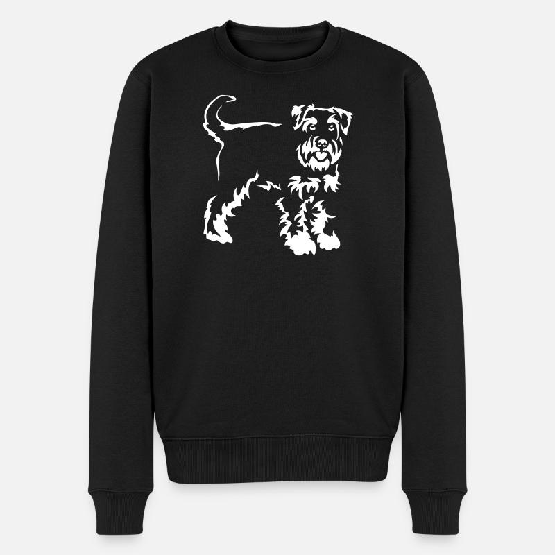 Schnauzer "Black Edition" - Männer Premium Bio Pullover - Schwarz