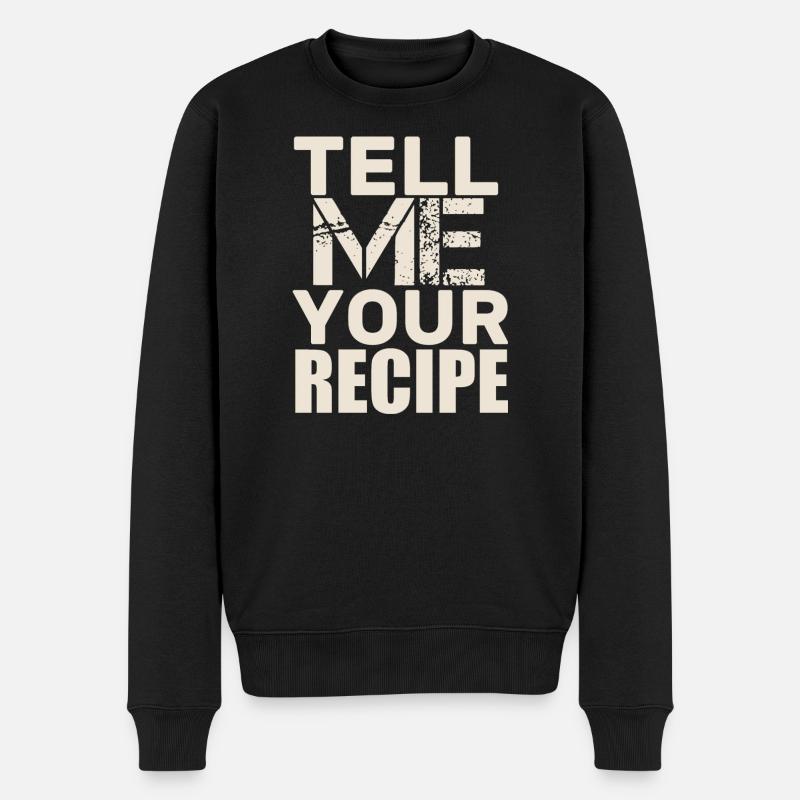 tell recipe - Männer Premium Bio Pullover - Schwarz