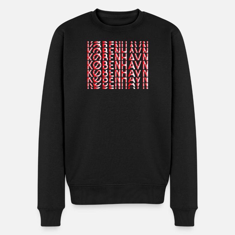 København Neon Grid - Pull Premium bio Homme - noir