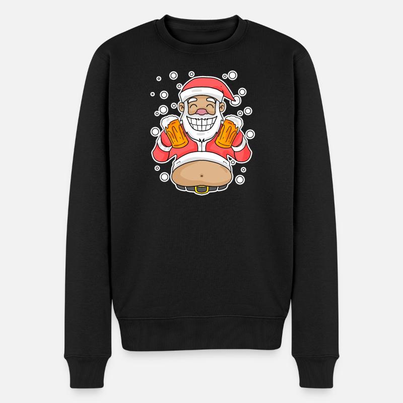Bière adoucie Père Noël - Pull Premium bio Homme - noir
