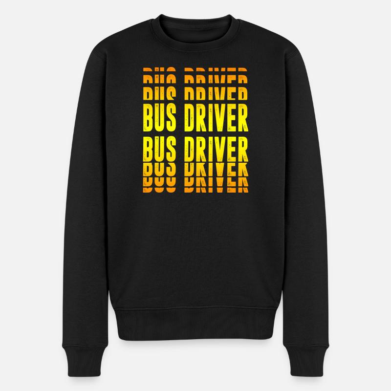 Conception de conducteurs de bus - Pull Premium bio Homme - noir