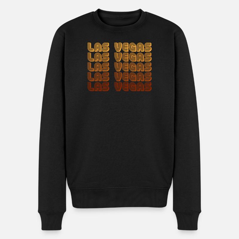 Grille de gradient de LasVegas - Pull Premium bio Homme - noir