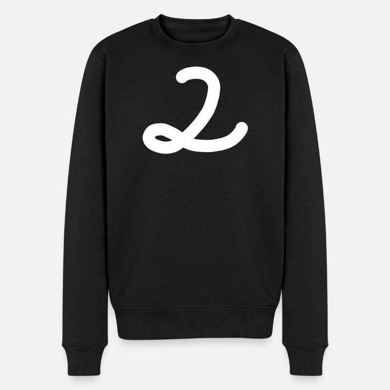 2 Numéro deux blanc - Pull Premium bio Homme - noir