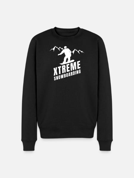 skiing, snowboarding, winter sports - Men's Premium Organic Jumper - black