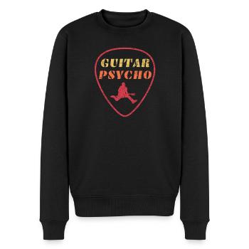 Guitar Psycho - Men's Premium Organic Jumper - black - Front - Nico (187cm)