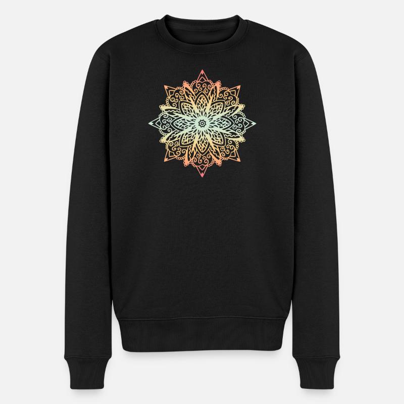 Mandala - Pull Premium bio Homme - noir