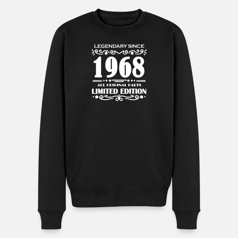 1968 - Né en 1968 - Pull Premium bio Homme - noir