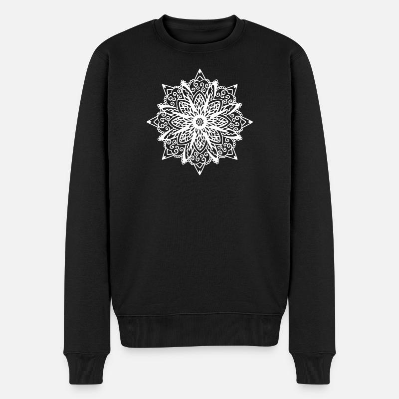 Mandala - Pull Premium bio Homme - noir