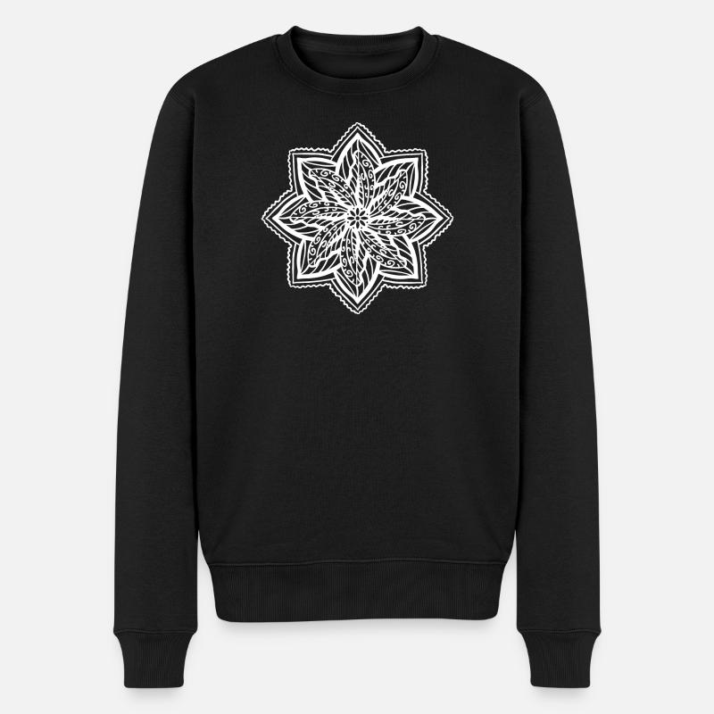 Mandala - Pull Premium bio Homme - noir