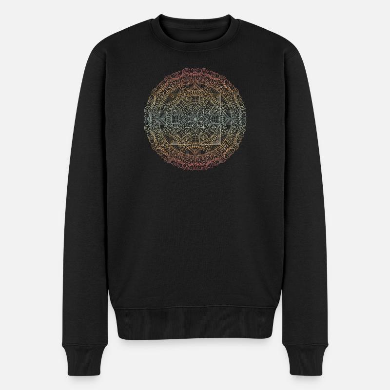 Mandala - Pull Premium bio Homme - noir
