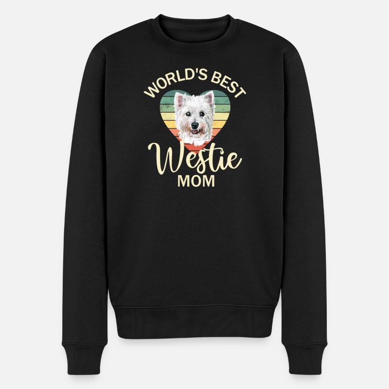 West Highland White Terrier - Pull Premium bio Homme - noir