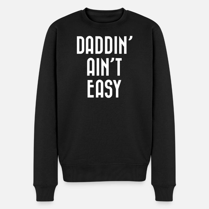 Papa n’est pas facile - Pull Premium bio Homme - noir
