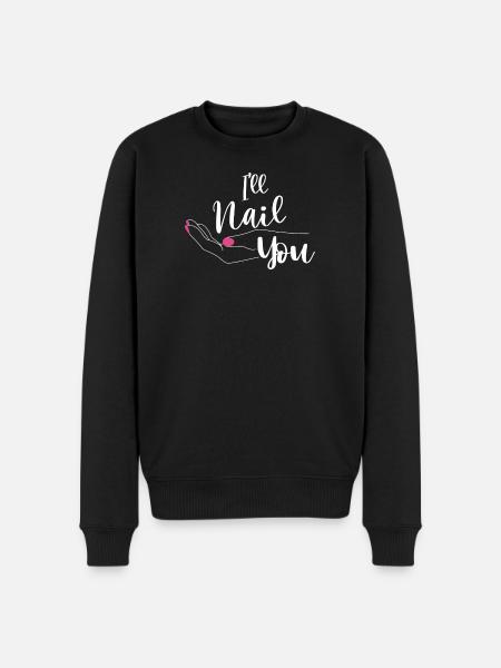 I'm going to nail you nail salon - Men's Premium Organic Jumper - black