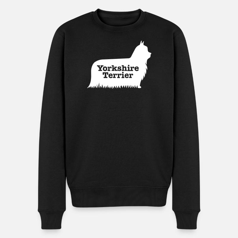 Yorkshire Terrier - Pull Premium bio Homme - noir