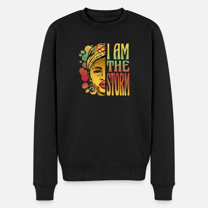 Je suis la tempête - Pull Premium bio Homme - noir