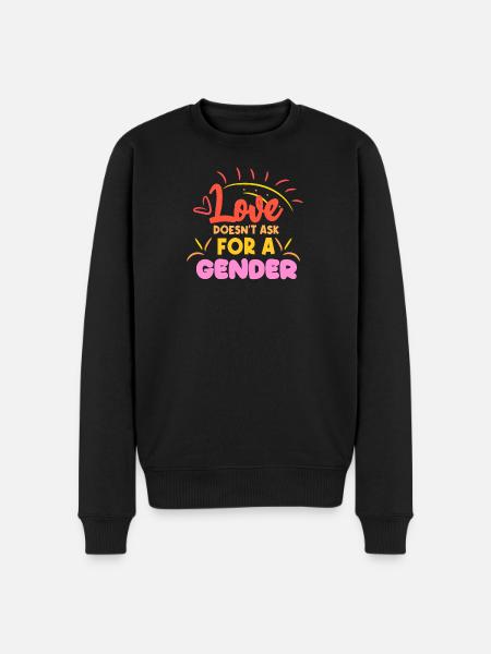 Lgbt Statement Same-sex partnership - Men's Premium Organic Jumper - black