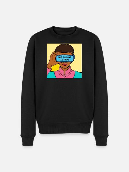L’avenir, c’est Real VR Vision - Pull Premium bio Homme - noir