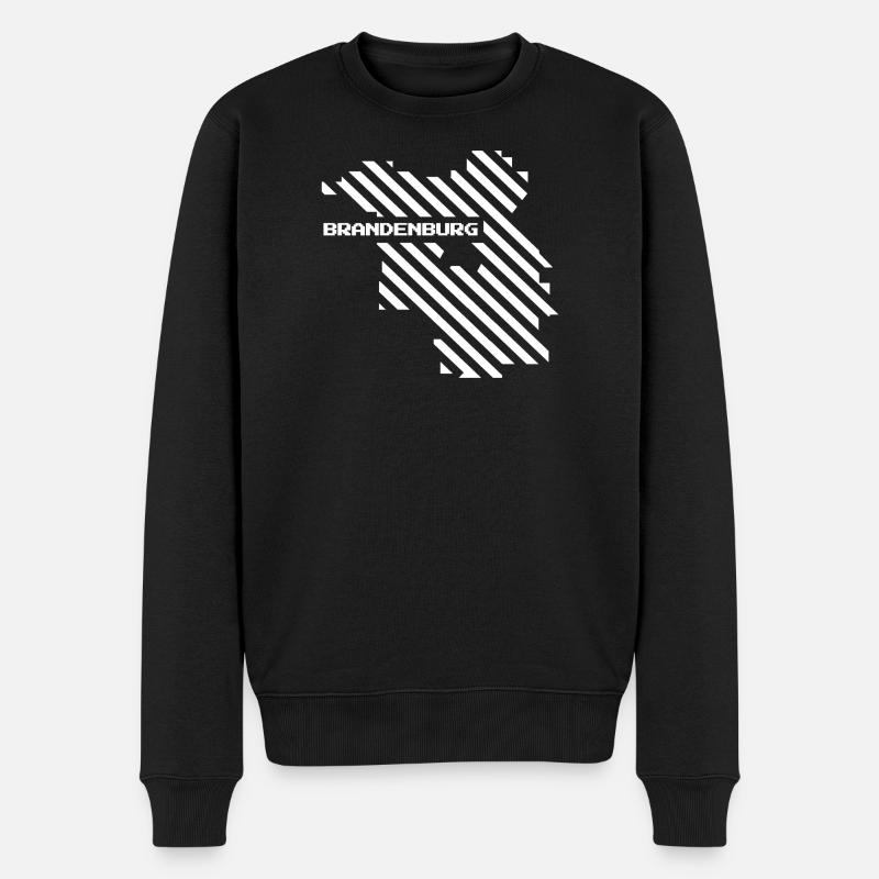 Brandebourg Carte - Pull Premium bio Homme - noir