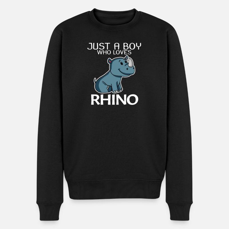 Rhinocéros Rhinocéros - Pull Premium bio Homme - noir