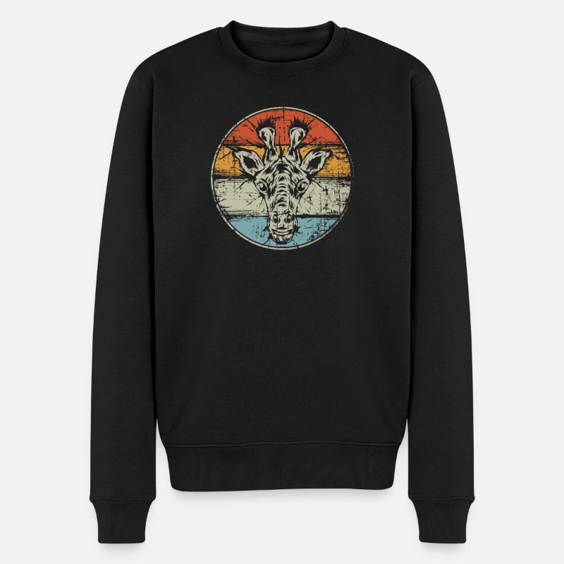 Girafe millésimée - Pull Premium bio Homme - noir