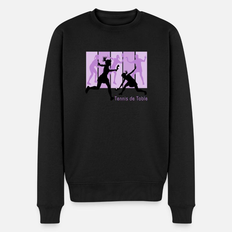 Tennis de table féminin - Pull Premium bio Homme - noir