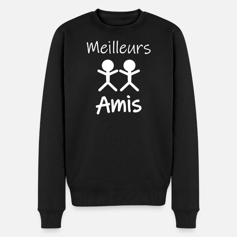Meilleurs amis - Pull Premium bio Homme - noir