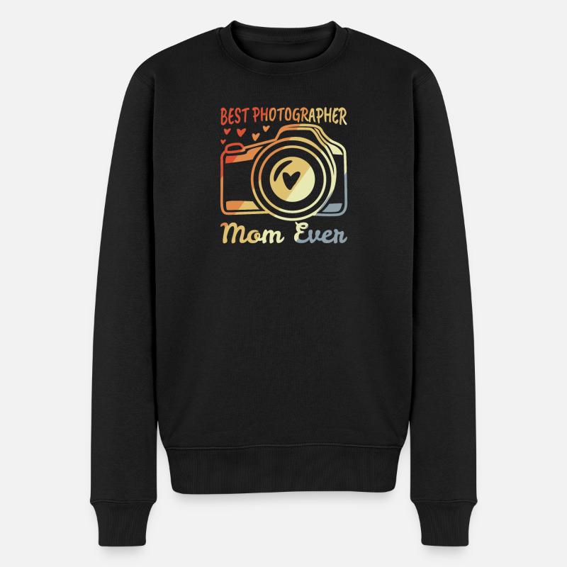 Photographe Mère - Pull Premium bio Homme - noir