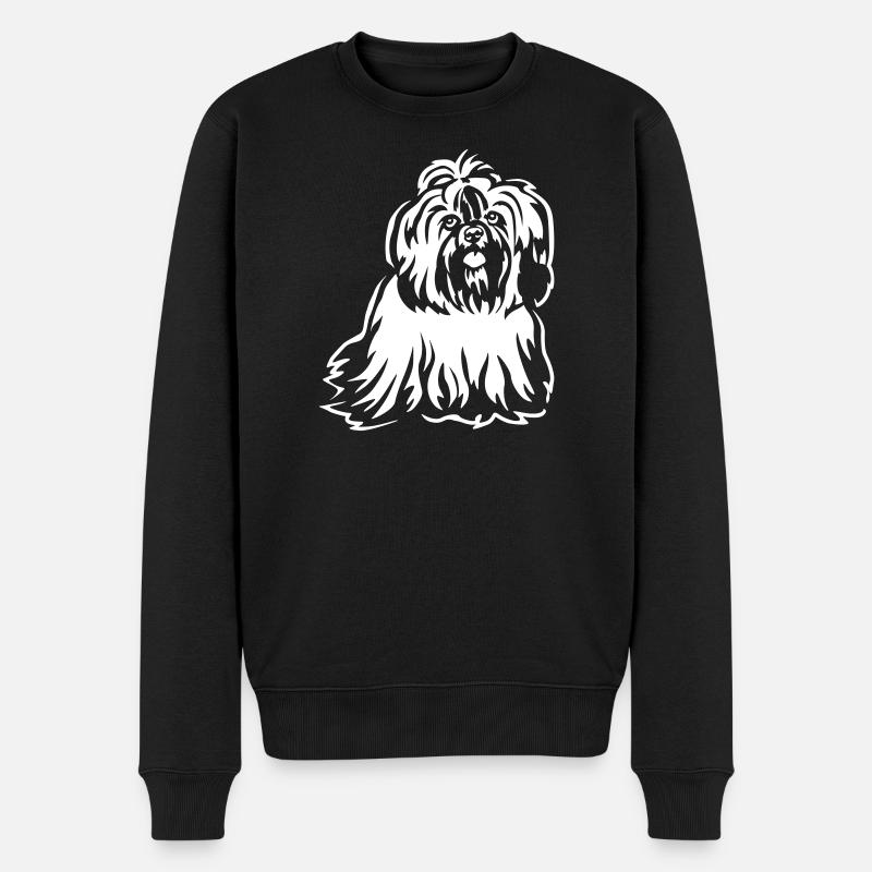 Shih-Tzu « Édition Noire » - Pull Premium bio Homme - noir