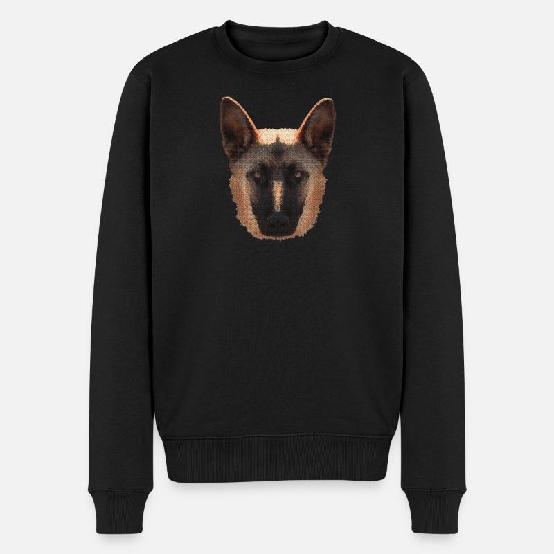 coole geschenkidee, Belgischer Schäferhund - Männer Premium Bio Pullover - Schwarz