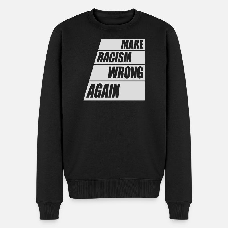 Rendre le racisme faux - Pull Premium bio Homme - noir